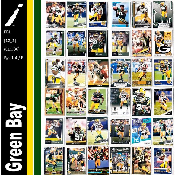 NFL Other - Green Bay Packers 36 Player Card Lot - FBL [12_2]